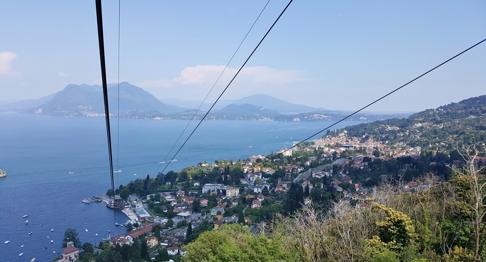 View of Stresa from funivia
